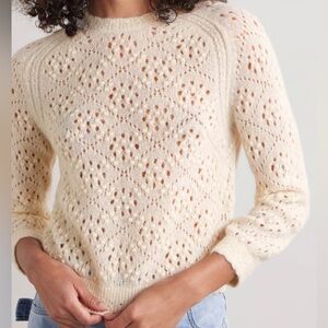 Emiliana pointelle-knit alpaca-blend sweater
Worn only a few times